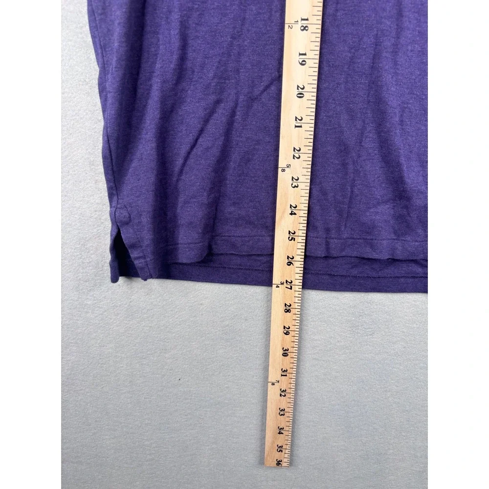 Polo Ralph Lauren Mens Purple Long Sleeve Polo Classic Fit Colored Horseman med